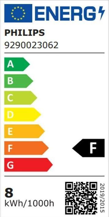 Energy Label Philips LED Bulbs (E27, 8 W, 806 lm, 2 x, F)
