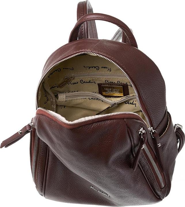 Produktbild Pierre Cardin Damen Lederrucksack Made In Italy - Modell Céleste Nova - Casual - 26.0 X 30.0 X 11.0 Cm