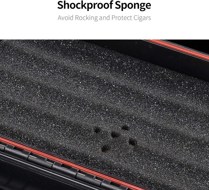 Produktbild Cigarloong Reise-Zigarren-Etui, Rot (10)