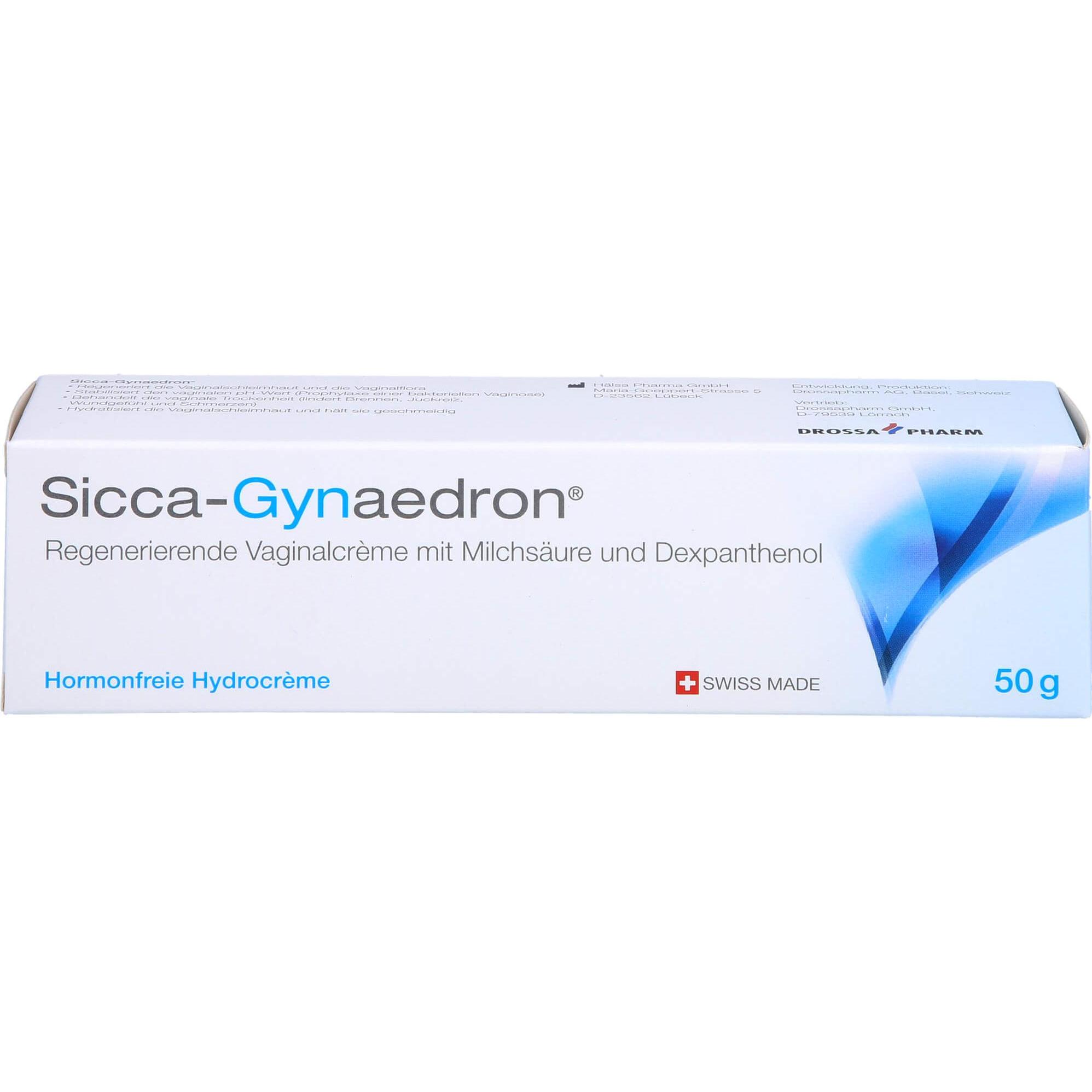 Drossapharm, Intimpflege, SICCA-GYNAEDRON Vaginalcreme, 50 g VCR (Intimcrème)