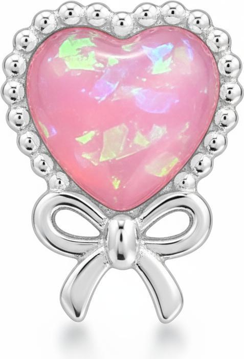 Immagine prodotto Maxte Kinder- Silber-Herz mit Imitiertem Opal (Argento 925, Argento sterling)