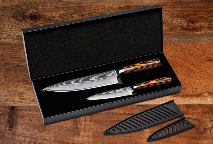 Produktbild Wolfblood Damastmesser Set 2er (19 cm)