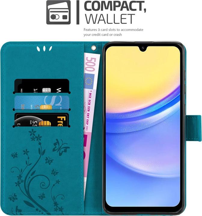 Produktbild Cadorabo Hülle mit Blumen Muster (Samsung Galaxy A15)