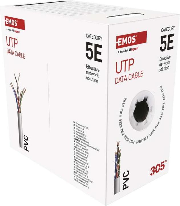 Produktbild Emos Datenkabel UTP CAT 5E PVC Basic, 305m (UTP, CAT5e, 305 m)