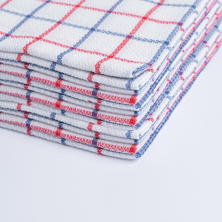 Immagine prodotto Oliver Weber Collection Diademita set di 10 strofinacci di qualità superiore, 100% cotone pregiato, 50x70 cm, blu a (50 x 70 cm)