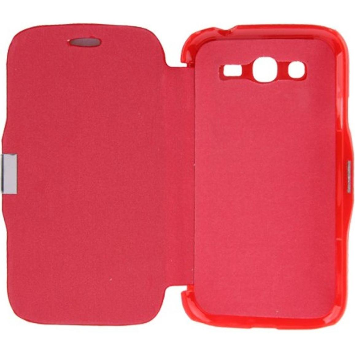 Thumbnail - König Design Handyhülle Tasche für Samsung Galaxy Grand Duos GT I9082 rot gebürstet (Samsung Galaxy Grand DuoS), Smartph...