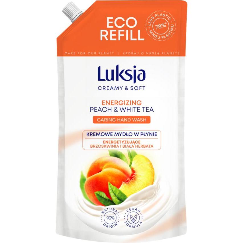 Luksja, Handseife, Cremige Flssigseife, Pfirsich, Brhe 900ml (Flüssigseife, 900 ml)