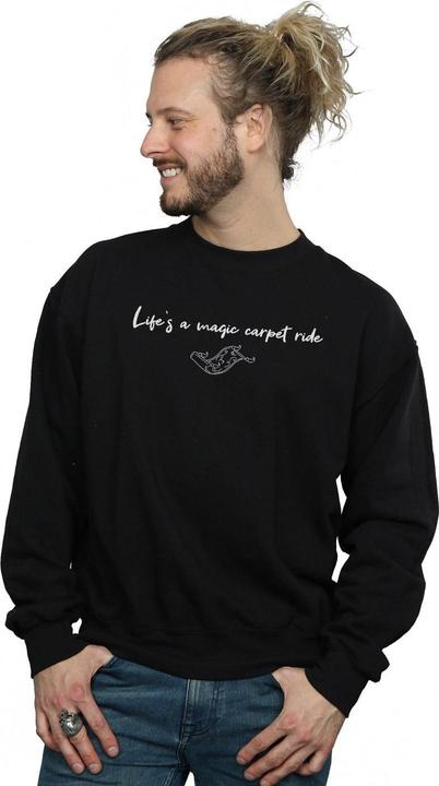 Actual product image Disney Mens Aladdin Life's A Magic Carpet Ride Sweatshirt (M)