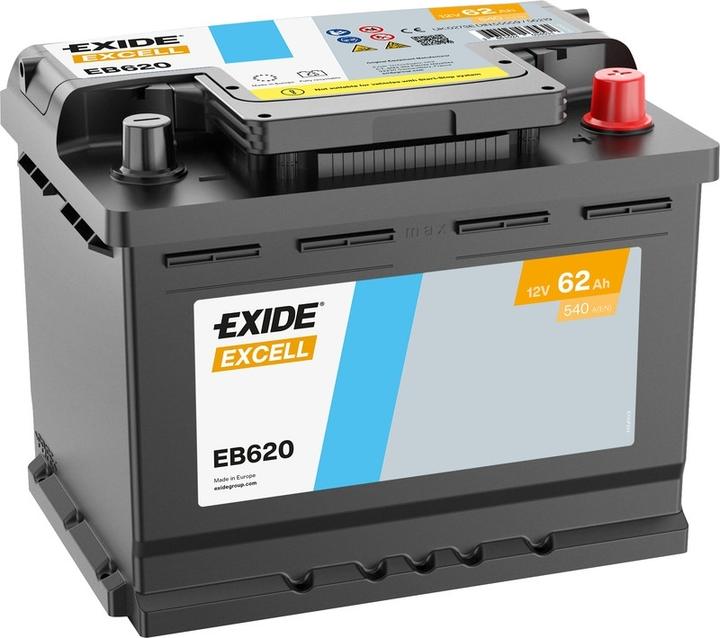 Produktbild Exide Excell (12 V, 62 Ah, 540 A)
