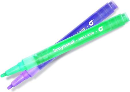 Actual product image Bruynzeel Kids glitter felt tip pens (Multicoloured, 6 x)