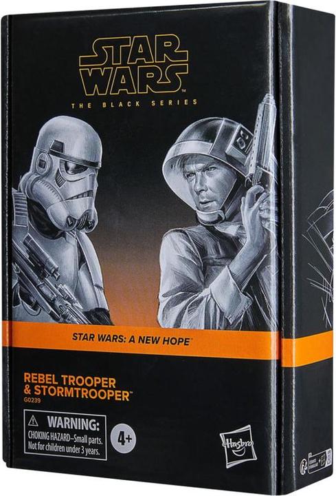Produktbild Hasbro Star Wars Episode IV Black Series Actionfiguren 2er-Pack Rebel Trooper & Stormtrooper 15 cm