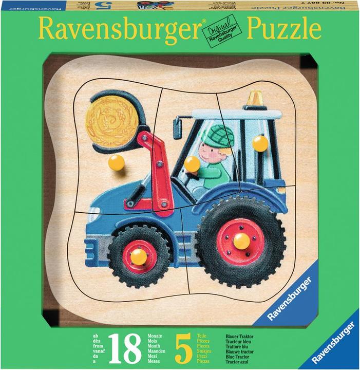 Ravensburger Tracteur bleu (5 pièces)