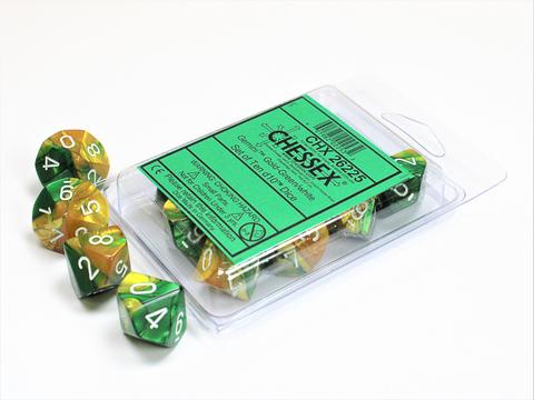 Gold-Green, White