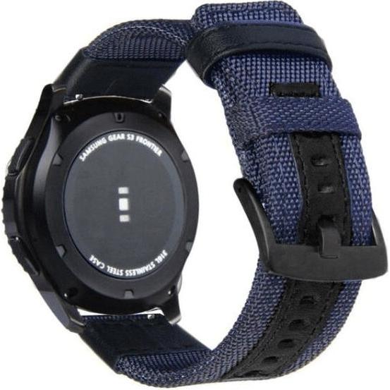 Beline pasek Watch 22mm Weekender niebieskiczarny (22 mm, Huawei Watch GT 2 Pro, Huawei Watch GT), Uhrenarmband, Schwarz