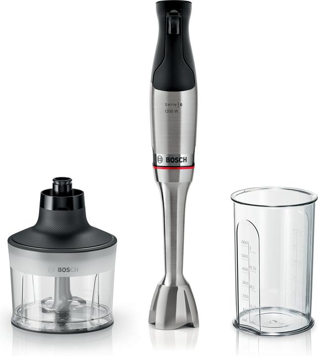 Produktbild Bosch Hausgeräte Serie 6, Stabmixer, ErgoMaster, 1200 W, Edelstahl, MSM6M830