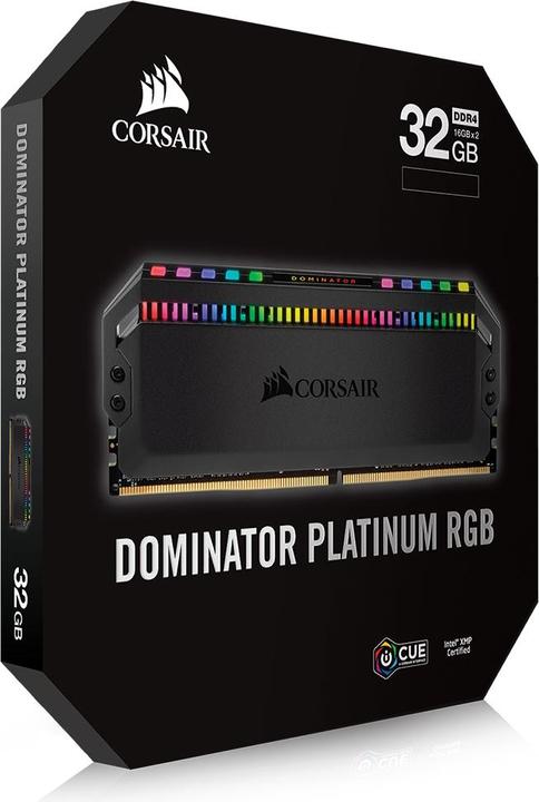 Produktbild Corsair Dominator Platinum RGB (2 x 16GB, 3600 MHz, DDR4-RAM, DIMM)