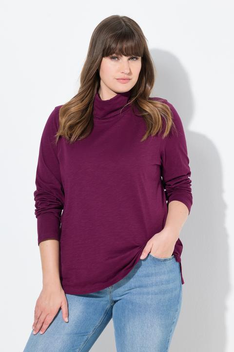 Produktbild Ulla Popken Shirt, Rollkragen, Slim, Langarm (54)