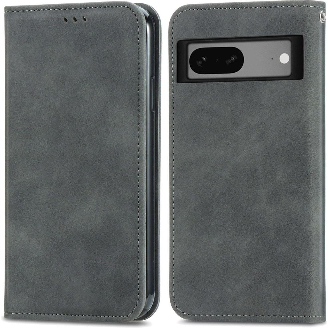 König Design Hülle Handy Schutz für Google Pixel 7A Case Cover Klapp Tasche Wallet Etuis Neu (Google Pixel 7a), Smartpho...