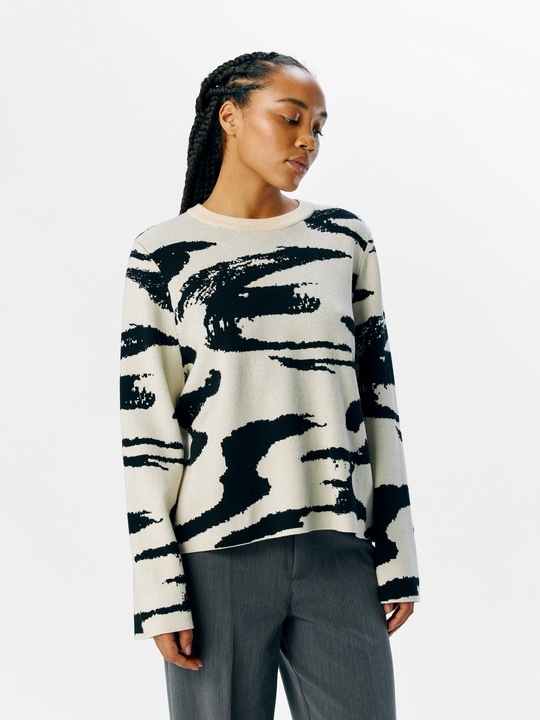 Produktbild Object Gemusterter Pullover (M)