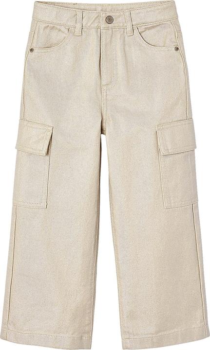Actual product image Vertbaudet Weite Mädchen Cargohose mit Glanzeffekt (128)