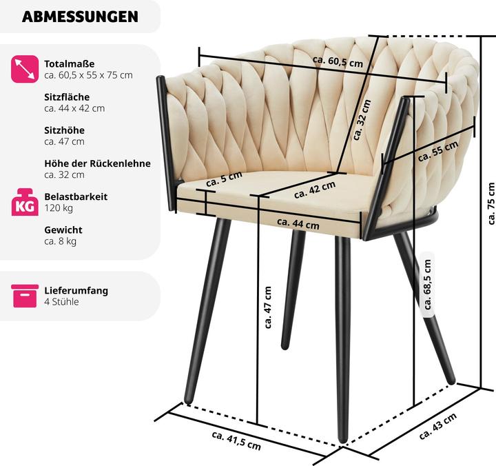 Produktbild tectake Astano Samt