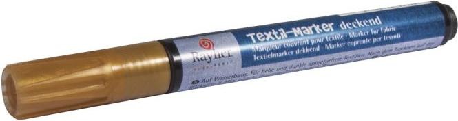 Immagine prodotto Rayher Pennarello per tessuti opaco, oro (Oro, 4 mm, 1 x)