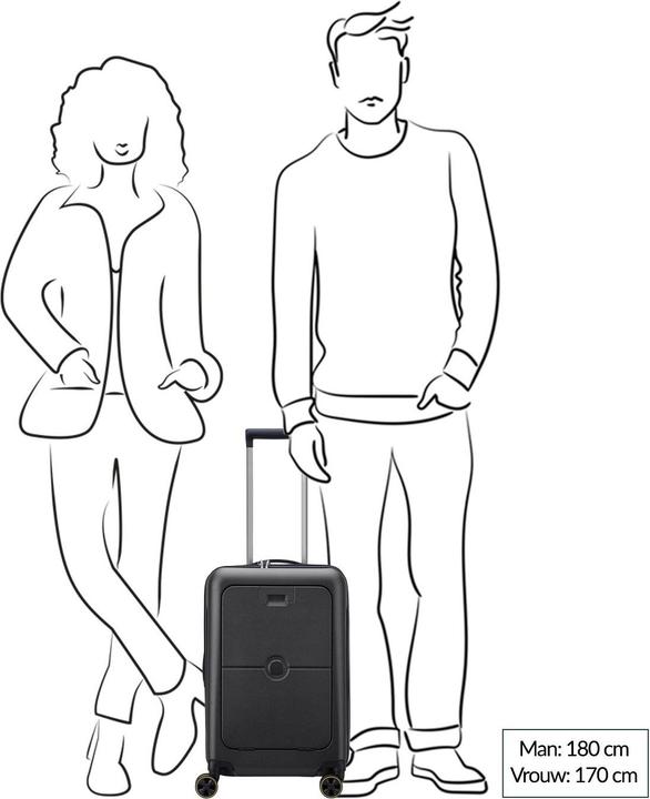 Image du produit Delsey Turenne 2.0 4 roues trolley cabine 56 cm compartiment ordinateur portable (42 l)