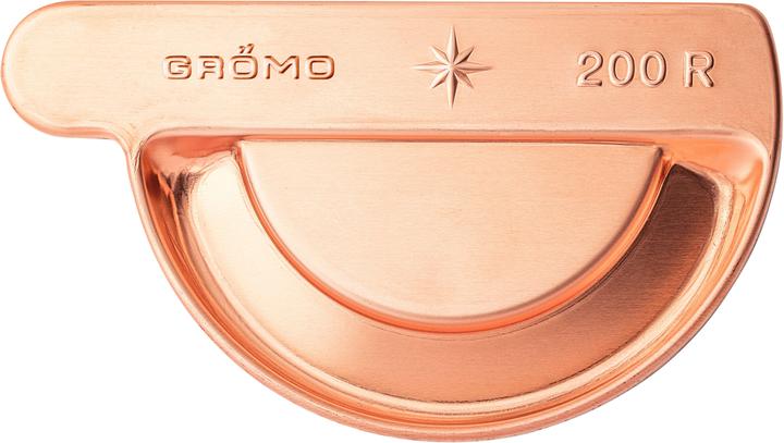 Image du produit Grömo Fond de gouttière en cuivre semi-circulaire, droite, 333mm