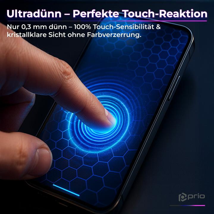 Image du produit prio 3D Anti-Scratch Tempered Glass pour iPhone 16 Pro (6,3 pouces) noir (1 pcs, Apple iPhone 16 Pro)