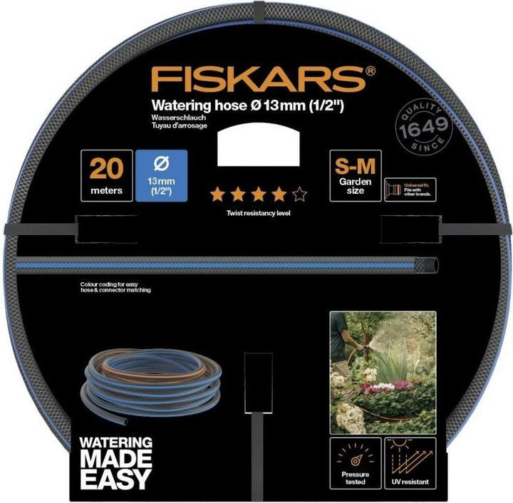 Fiskars Watering 13mm hose (1/2") 20m Q4 (20 m, 13 mm)