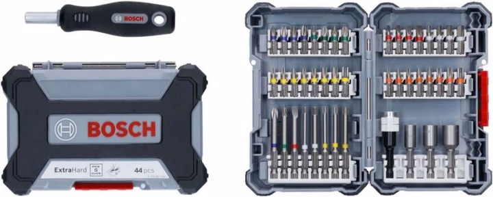 Image du produit Bosch Professional Zubehör Jeu d'embouts de vissage, 45 pièces (Croix Phillips PH 1, Croix Phillips PH 2, Croix Phillips PH 3, Croix Pozidriv PZ 1, Croix Pozidriv PZ 2, Croix Pozidriv PZ 3, Hexagonale (hexagonal) 3, Hexagonale (hexagonal) 4, Hexagone (hexagonal) 5, Hexagonale (hexagonal) 6)