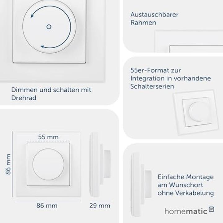 Produktbild Homematic IP Drehtaster HmIP-WRCR