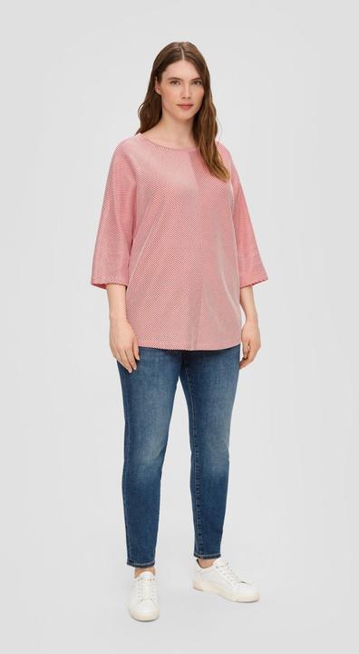 Actual product image S.Oliver T-Shirt Shirt mit Streifenstruktur (44)