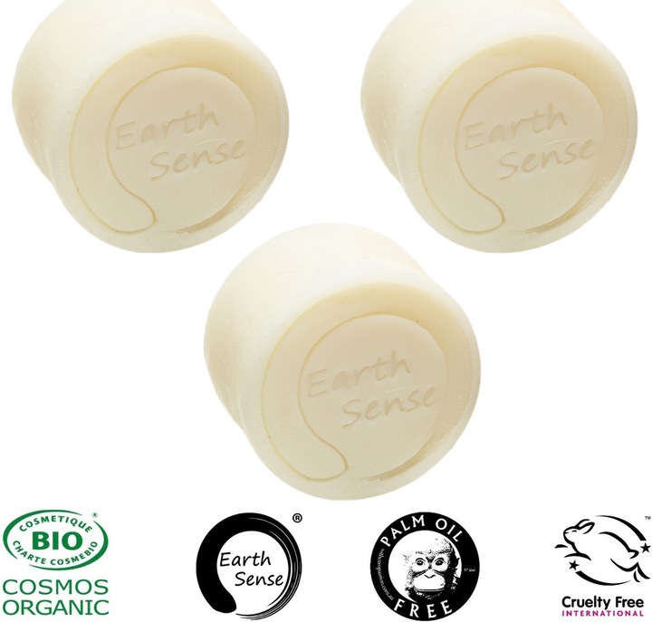 Actual product image Natura Punto Set of 3 palm oil free solid organic shampoo (Solid shampoo)