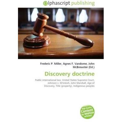 Discovery doctrine, Fachbücher von John McBrewster, Agnes F. Vandome, Frederic P. Miller