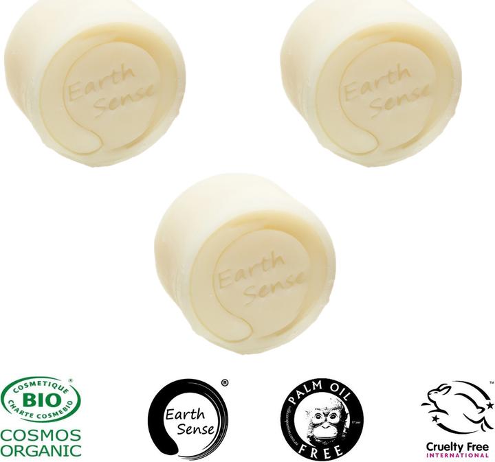 Actual product image Natura Punto Set of 3 palm oil free solid organic shampoo (Solid shampoo)