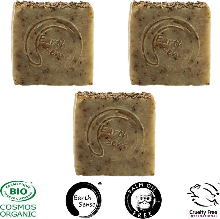 Actual product image Natura Punto Set of 3 palm oil free solid organic soap (Hard soap)