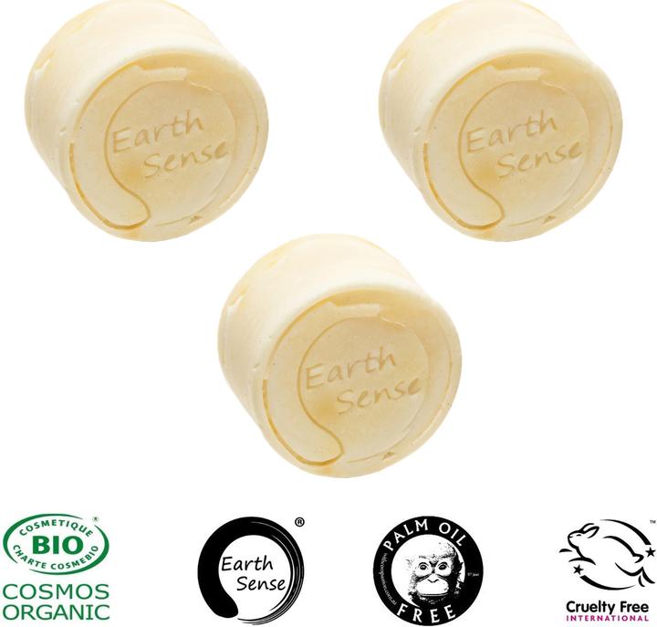 Actual product image Natura Punto Set of 3 palm oil free solid organic shampoo (Solid shampoo)