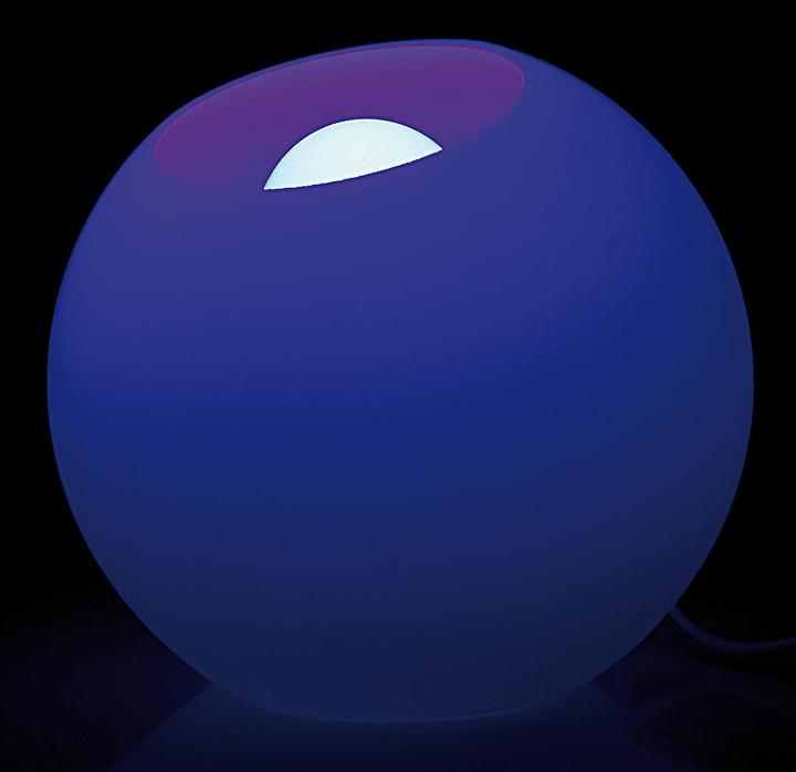 Actual product image Lunartec Remote control LED light ball made of frosted glass