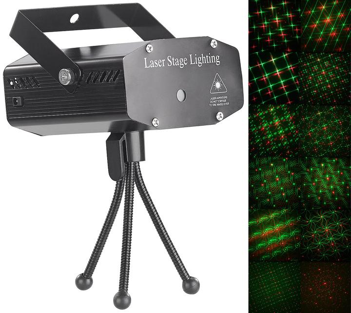 Lunartec Indoor-Laser-Projektor mit Sound-Steuerung