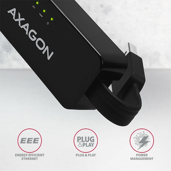 Produktbild Axagon ADE-XR Fast Ethernet 10/100 Adapter - USB 2.0 Typ A (USB 2.0, RJ45 (1x))