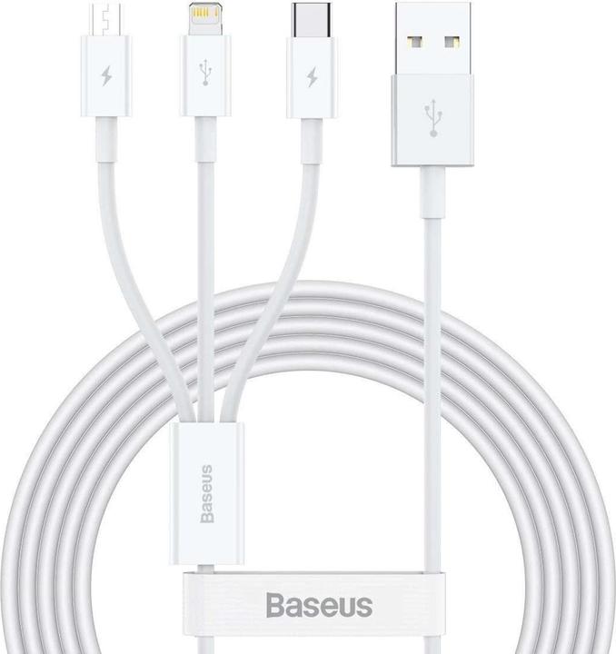 Baseus 3 in 1 Multicharger USB-Cable (1.50 m, USB 2.0, 66 W)