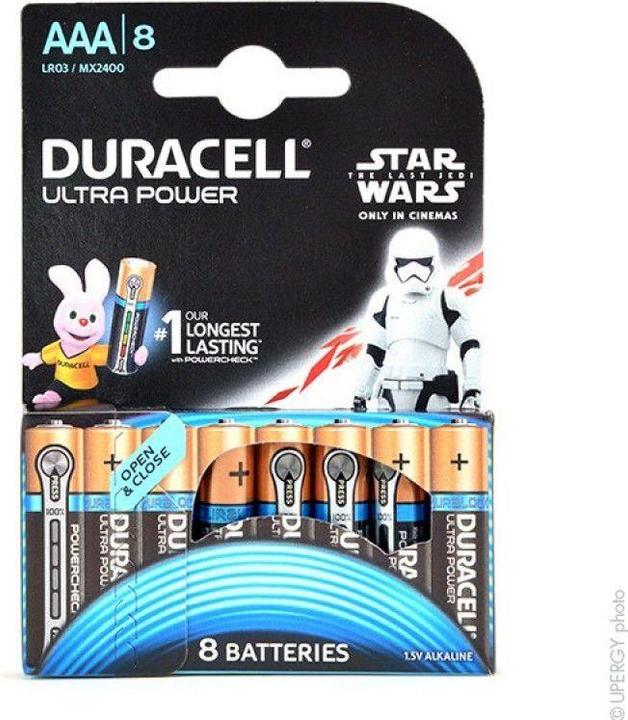 Produktbild Duracell Pack de 8 piles Alcaline compatible Ultra Power type AAA 1,5V (LR03) (8 Stk., AAA)