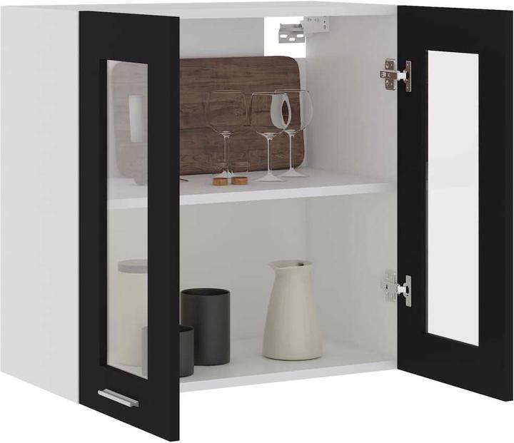 Image du produit vidaXL Allie 1x hanging glass cabinet (2 doors) 60 cm wide 60 cm high (60 x 31 x 60 cm)