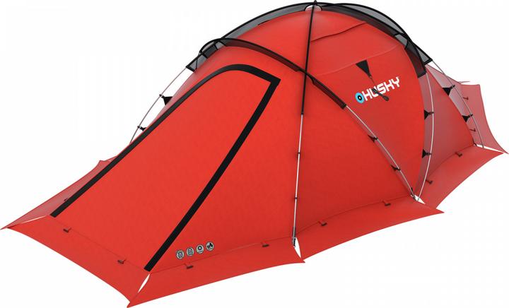 Image du produit Husky Fighter Extreme 3 4 Lichtgewicht Tent 3 - Rood - 3 Persoons (Tente tunnel, 4.80 kg, 4 personnes)