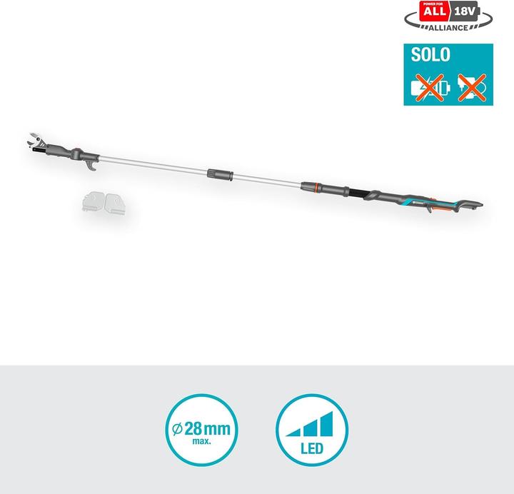 Image du produit Gardena Sécateur d'arbres télescopique sans fil HighCut 250/18V P4A solo