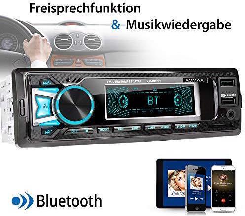 Actual product image Xomax Car radio with DAB+ tuner and antenna