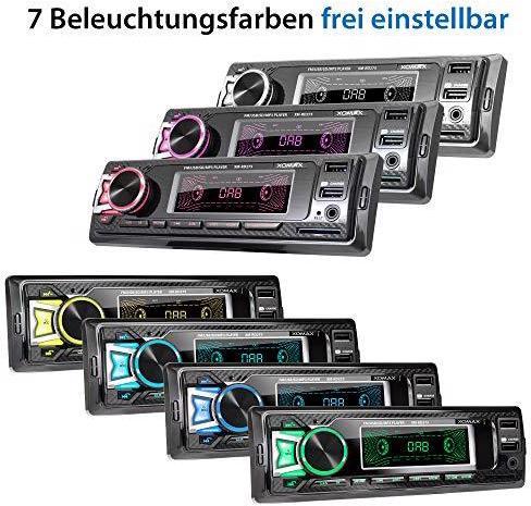 Actual product image Xomax Car radio with DAB+ tuner and antenna