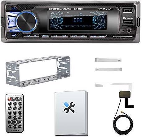 Actual product image Xomax Car radio with DAB+ tuner and antenna
