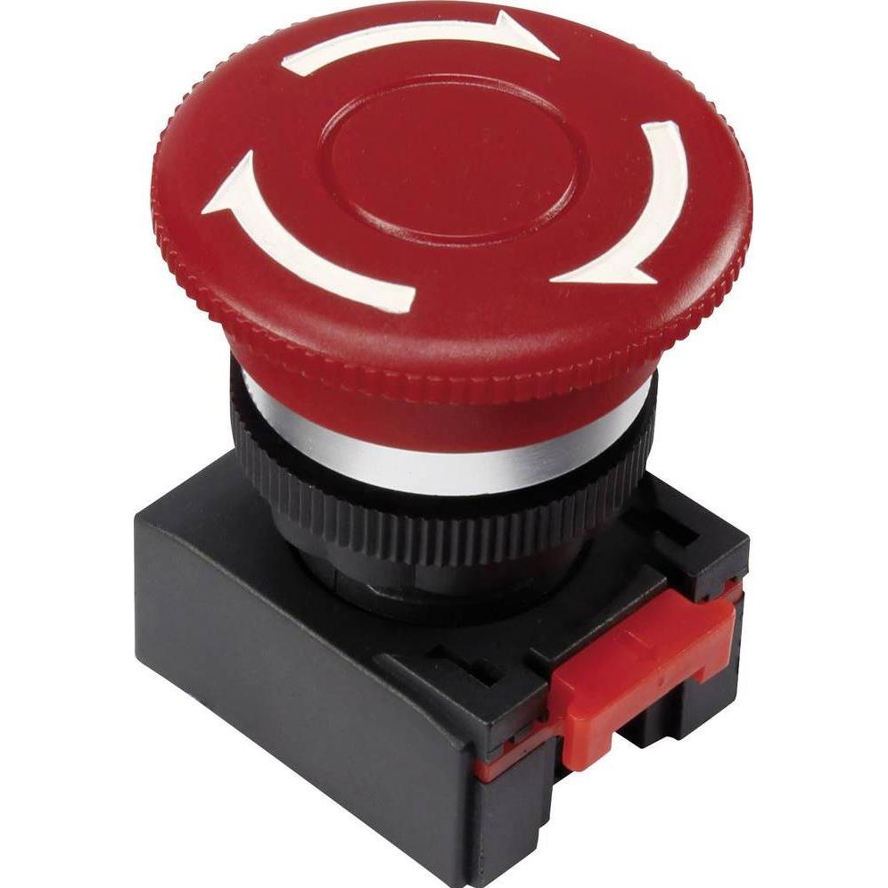 Tru Components Not-Aus-Schalter Rot Drehentriegelung LAS0-K-TSA 1 St., Taster + Schalter, Rot